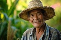 Multi ethnic farmer adult smile agriculture.