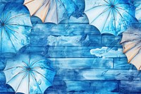 Blue wooden flooring backgrounds textured umbrella. AI generated Image by rawpixel.