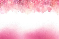 Pink glitter watercolor border outdoors nature backgrounds.
