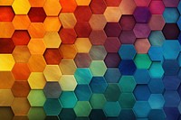 Colored hexagon texture background backgrounds honeycomb pattern. AI generated Image by rawpixel.