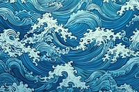 Ocean and wave pattern nature blue.