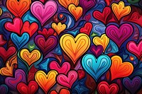 Heart backgrounds pattern creativity.