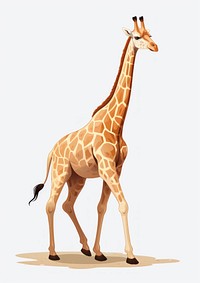 Giraffe animal wildlife mammal. AI generated Image by rawpixel.