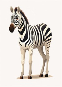 Zebra animal wildlife mammal. AI generated Image by rawpixel.