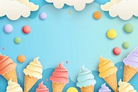 Ice cream frame backgrounds dessert food.