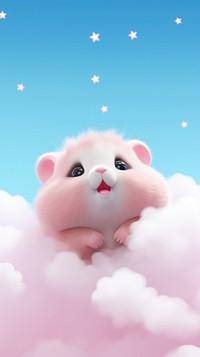 Hamster dreamy wallpaper cartoon mammal rodent.