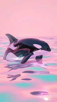 Orca dreamy wallpaper animal mammal whale.