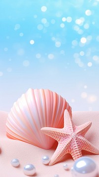 Sea shell dreamy wallpaper seashell animal invertebrate.