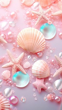 Sea shell dreamy wallpaper seashell animal invertebrate.