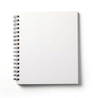 A blanked notebook diary white page.