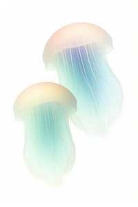 Abstract gradient illustration jellyfish invertebrate translucent underwater.