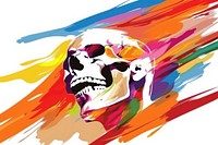 Skull abstract art creativity.