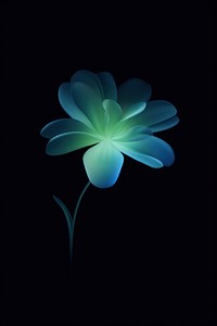 Blurred gradient illustration blue flower nature light plant.