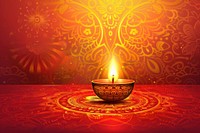 Diwali tradition festival candle.