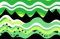 Wave of forest pattern abstract green.