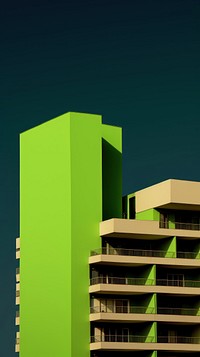 High contrast Buildings building architecture green.