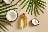 Skincare coconut cosmetics bottle.