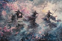 Samurai painting art creativity.
