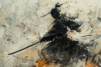 Samurai painting art backgrounds.