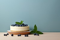 Minimal blueberries cheese pie cheesecake blueberry dessert.
