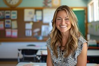 Teacher portrait smiling smile.
