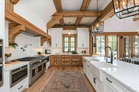 Modern kitchen interior architecture appliance hardwood.