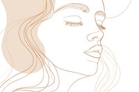Cosmetic icon beauty drawing sketch line.