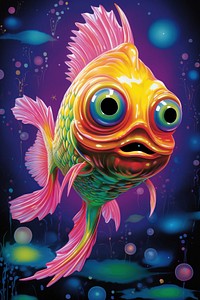 Fish aliens goldfish animal pomacentridae.