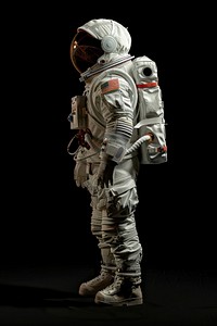 Female astronaut wearing spacesuit adult protection futuristic.