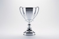 Trophy cup reward glass white background achievement.