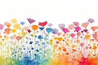 Spring Field and Rainbow flower backgrounds outdoors.