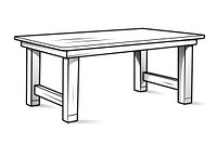 A table furniture sketch white desk.