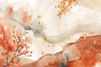 Autumn watercolor background backgrounds painting autumn.