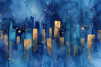 City and Galaxy watercolor background city architecture backgrounds.
