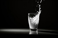 Milk drink glass refreshment.