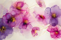 Floral watercolor background purple backgrounds blossom.