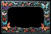 Butterflys and botanical pattern mosaic frame art accessories.