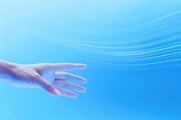 Abstract background hand finger blue.