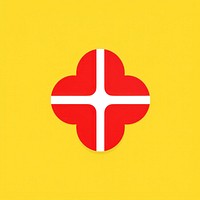 Maltese cross symbol logo patriotism.