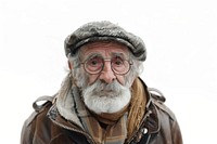 Elderly person portrait glasses adult.