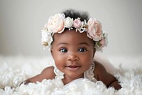 Baby girl portrait photo celebration.