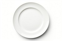 Empty plate porcelain white white background.