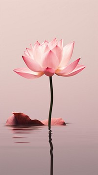 Pink aesthetic lotus wallpaper flower petal plant.