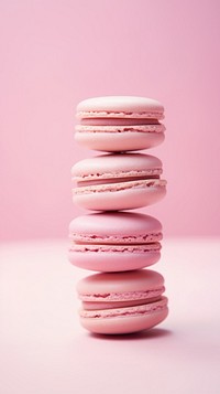 Pink aesthetic macarons wallpaper food confectionery medication.