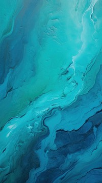 Cool color acrylic texture turquoise abstract outdoors.