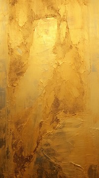 Gold color acrylic texture abstract painting plaster.