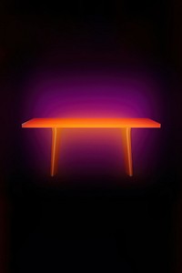 Abstact gradient illustration dining table furniture lighting purple.