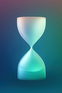 Abstact gradient illustration hourglass blue deadline research.