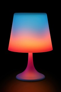Abstact gradient illustration table lamp lampshade light pink.