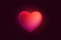 Abstract night heart pink.